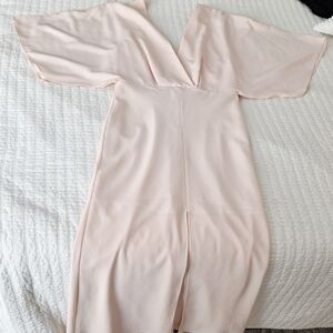 Topshop Blush Pink Batwing Midi Dress
